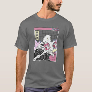 Camiseta Ghost Strawberry Milk Cartons Anime Kawaii