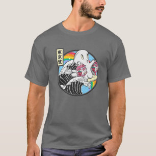 Camiseta Ghost Strawberry Milk Cartons Anime Kawaii