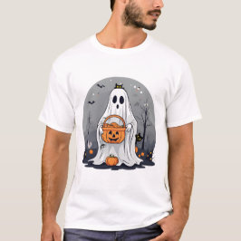 Camiseta Ghost Trick ou tratando para o Dia das Bruxas