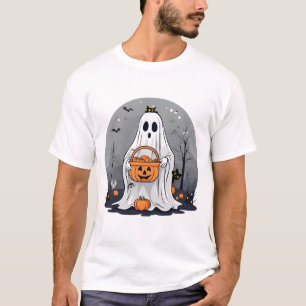 Camiseta Ghost Trick ou tratando para o Dia das Bruxas