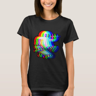 Camiseta Ghost Trippy Vaporwave Halloween Techno Rave Edm M