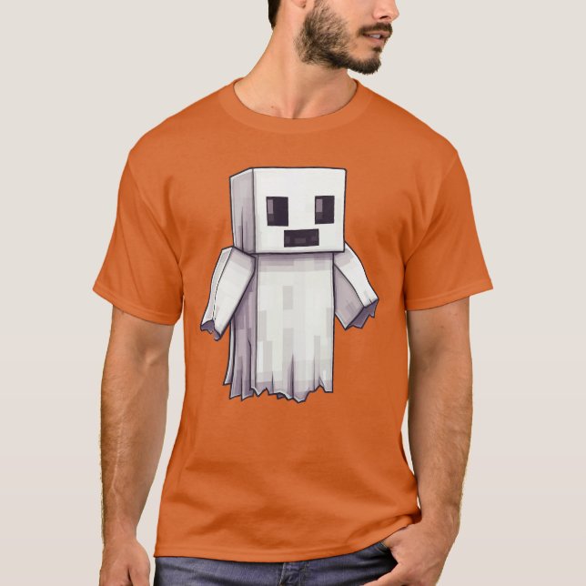 Camiseta Ghost Video Gamer Piel Halloween Matching Costume  (Frente)