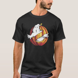 Camiseta Ghostbusters Logotipo Clássico Abóbora de Hallowee