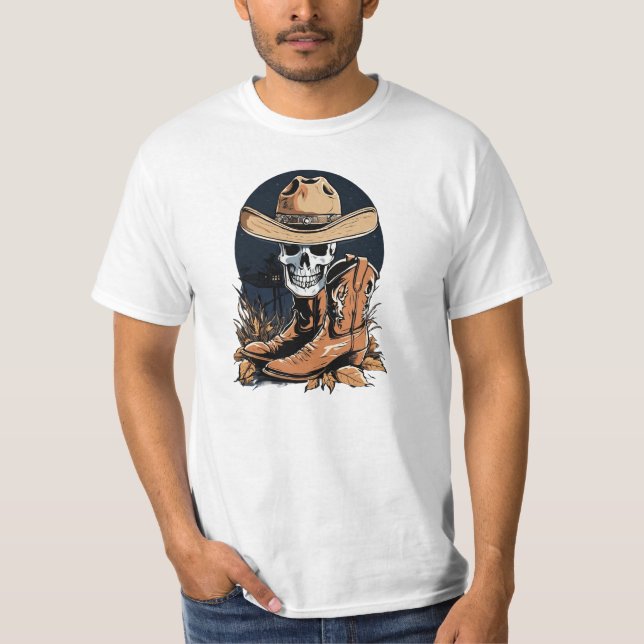 Camiseta Ghosted Wrangler: Assustadoramente Ocidental (Frente)