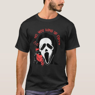 Camiseta Ghostface Chamando Halloween Engraçado Não Você