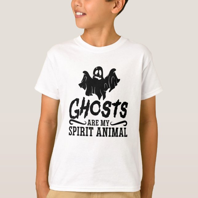 Camiseta Ghosts Are My Spirit Animal Ghost Hunter Hunting (Frente)
