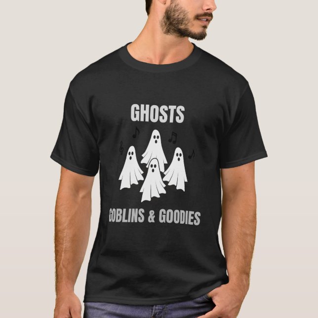 Camiseta Ghosts Goblins e Goodies Halloween (Frente)