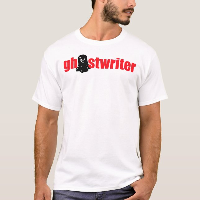 Camiseta Ghostwriter - fantasma preto (Frente)