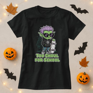 Camiseta Ghoul Demais Para O Skate De Fantasma De Halloween