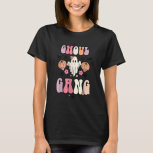 Camiseta Ghoul Gang Ghost Boo Floral Spooky Vibes Hal