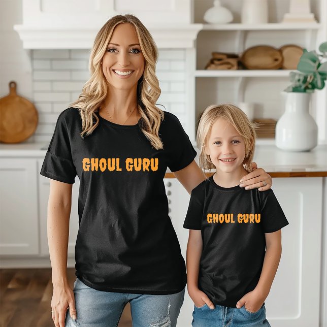 Camiseta Ghoul Guru - Orange halloween - tipografia (Criador carregado)