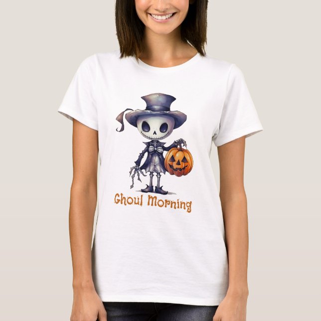Camiseta Ghoul Morning Ghoul Skeleton Halloween Mug (Frente)