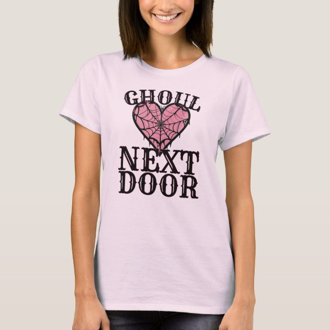 Camiseta Ghoul Next Door Heart Web - Feliz Dia das Bruxas (Frente)