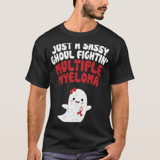 Camiseta Ghoul Sassy Lutando Múltiplo Mieloma Cute Fantasma