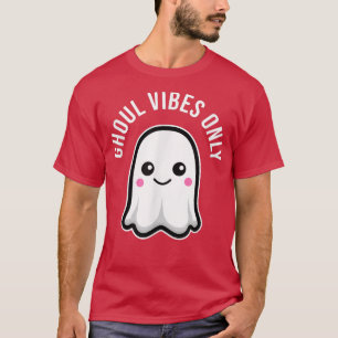 Camiseta Ghoul Vibes Apenas Boa Ghost Cute Kawaii Pun Dark
