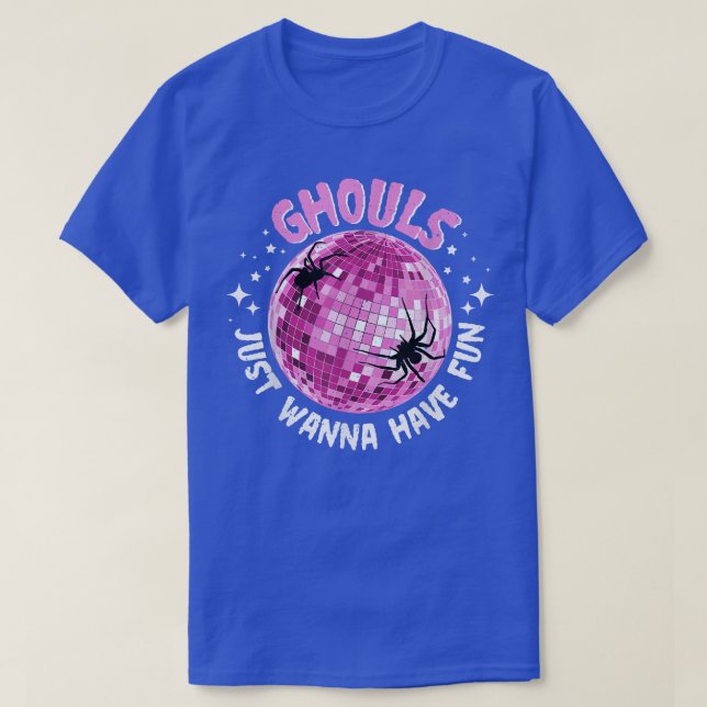Camiseta Ghouls Just Wanna Have Fun Spiders Night Out Boys  (Frente do Design)
