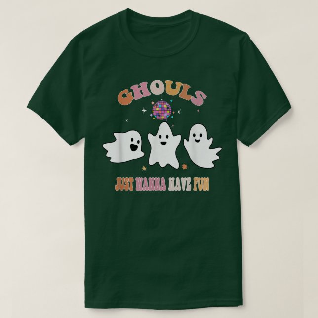 Camiseta Ghouls Só Quer Divertir-Se 762 (Frente do Design)