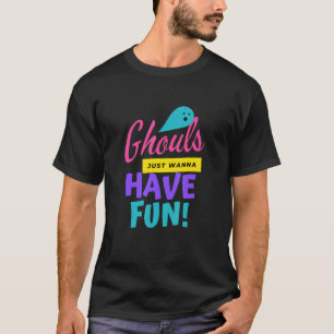 Camiseta Ghouls Só Quer Divertir-Se Com O Truque De Hallowe