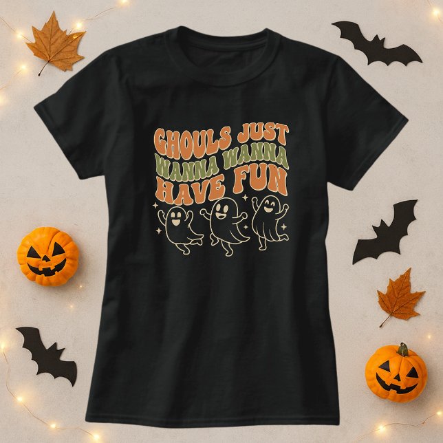 Camiseta Ghouls Só Quer Divertir-Se Na Festa De Halloween D (Criador carregado)