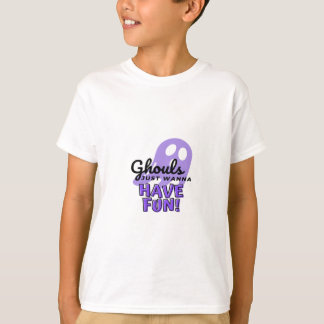 Camiseta Ghouls Só Quer Divertir-Se No Dia das Bruxas