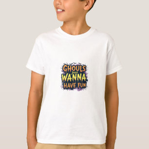 Camiseta Ghouls Só Quer Se Divertir - Design do Dia das Bru