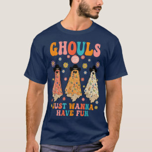 Camiseta Ghouls Só Quer Se Divertir, Halloween Ghouls Cowgi