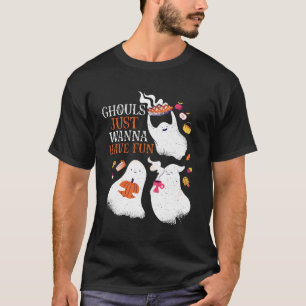 Camiseta Ghous De Dia de as Bruxas engraçado Só Querem Se