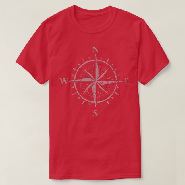 Camiseta Gi De Veleja De Viagem De Vazamento De Compass (Frente do Design)