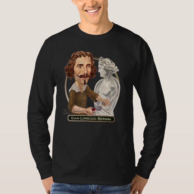 Camiseta Gian Lorenzo Bernini arquiteto escultur Barroco (Frente)