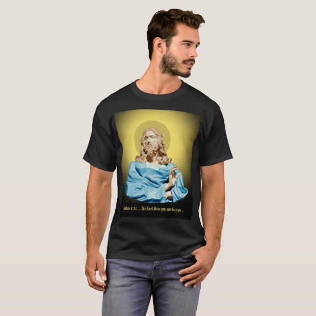 Camiseta Gian Lorenzo Bernini Bust do Cristo 1679 (Frente Completa)