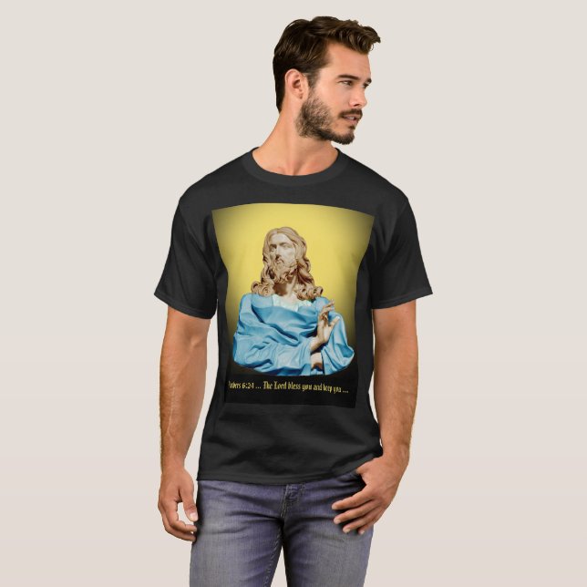 Camiseta Gian Lorenzo Bernini Bust do Cristo 1679 (Frente Completa)