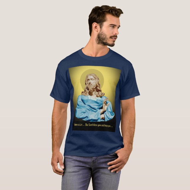 Camiseta Gian Lorenzo Bernini Bust do Cristo 1679 (Frente Completa)
