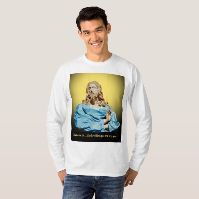 Camiseta Gian Lorenzo Bernini Bust do Cristo 1679 (Frente Completa)