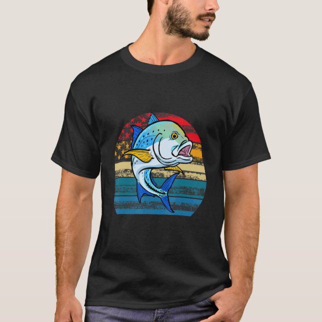 Camiseta Giant Bluefin Tuna Retro Bluefin fishing Tuna Fish (Frente)