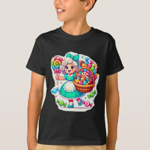 Camiseta Giant Candy Land Game Crew Candy Land Costumes Adu