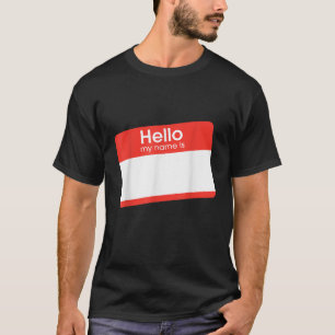 Camiseta Giant Hello Meu nome é T shirt inserir o seu nome
