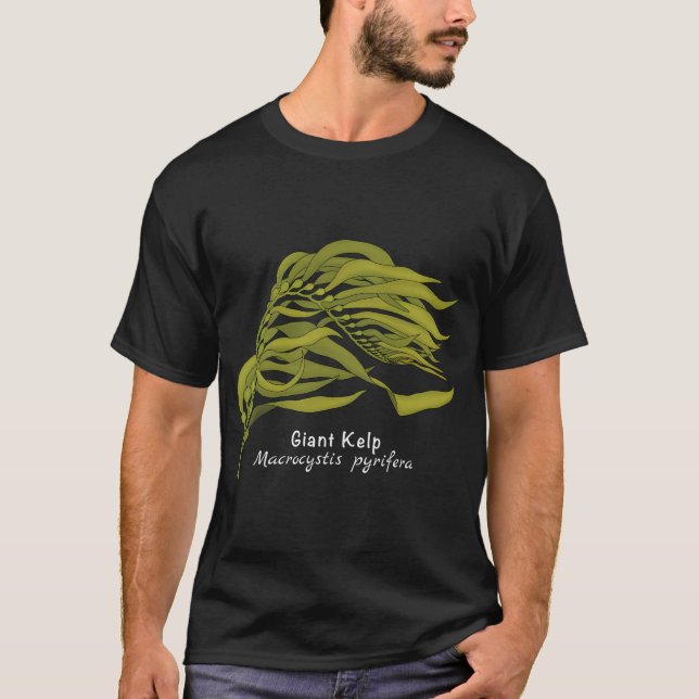 Camiseta Giant Kelp - Macrocystis Pyrifera (Com Nome) (Frente)