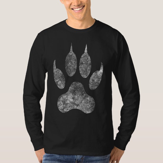 Camiseta Giant Lion Paw Footprint (Frente)