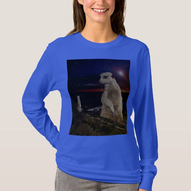 Camiseta Giant Meerkat Em Alerta Alto, (Frente)