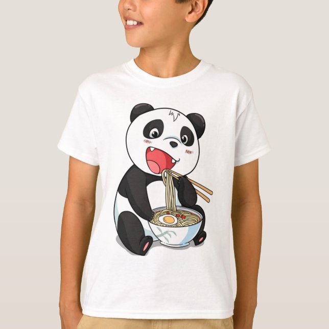 Camiseta Giant Panda Anime Hoodie, Panda Japonesa Kawaii (Frente)