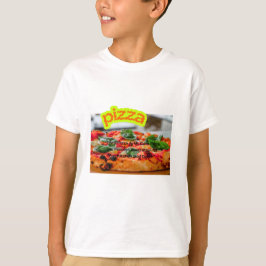 Camiseta Giant Pizza Image - Massive Delicious Food 