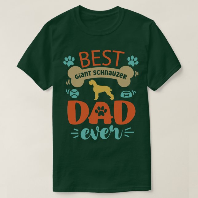 Camiseta Giant Schnauzer Cão 1 (Frente do Design)