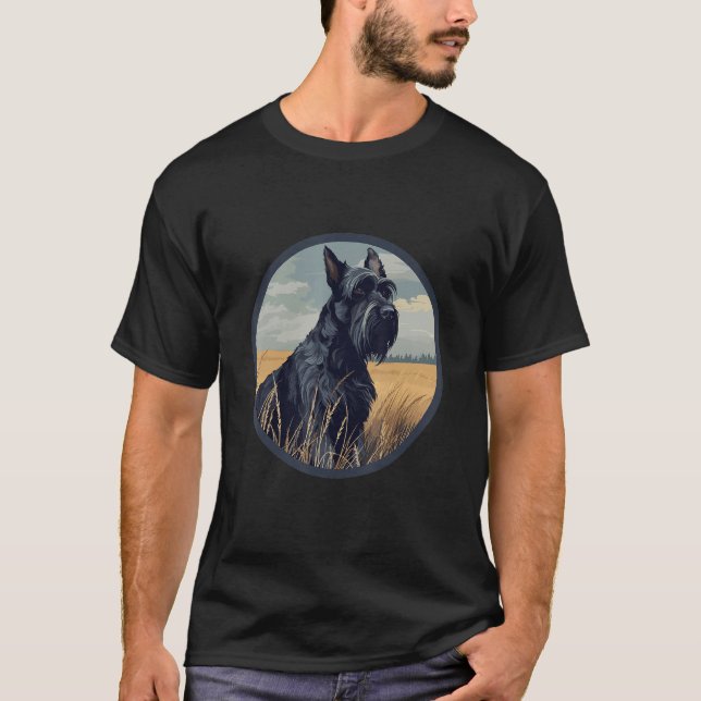 Camiseta Giant Schnauzer Dog Breed Dog Motif (Frente)