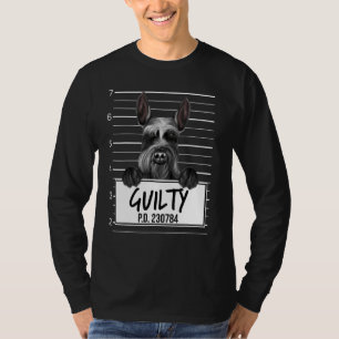 Camiseta Giant Schnauzer Mugshot Guilty Dog