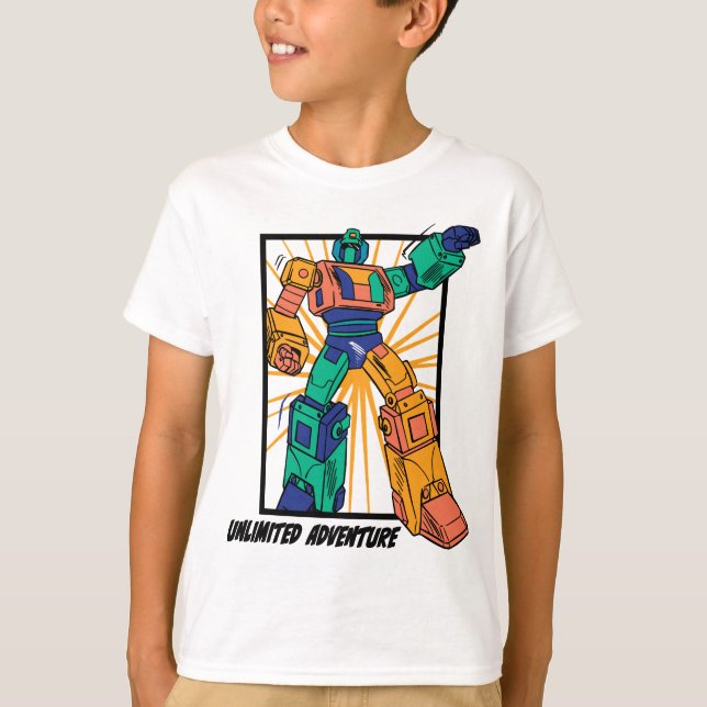 Camiseta Giant Warrior Robot: Aventura Ilimitada (Frente)