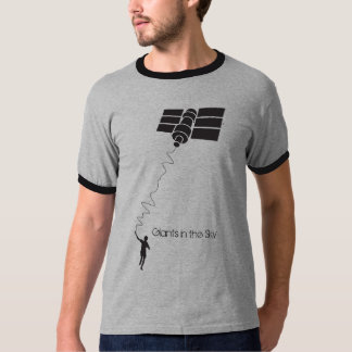 Camiseta Giants no satélite do vôo do menino do céu