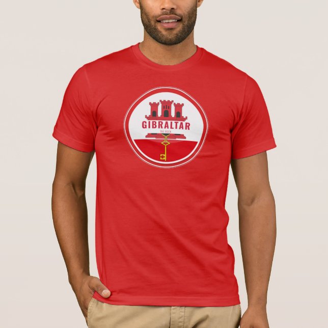 Camiseta Gibraltar Circular Flag T-Shirt (Frente)