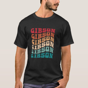 Camiseta Gibson Tie Dye Groovy Hippie 60s 70s Nome Gibson L
