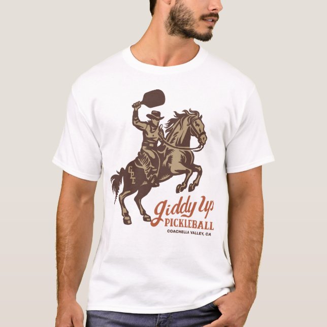 Camiseta Giddy Up Pickleball - Paddle Frente (Frente)