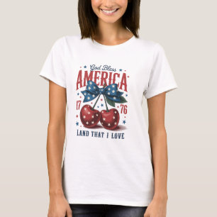 Camiseta Gif Abençoe a América, a Terra que Eu Amo